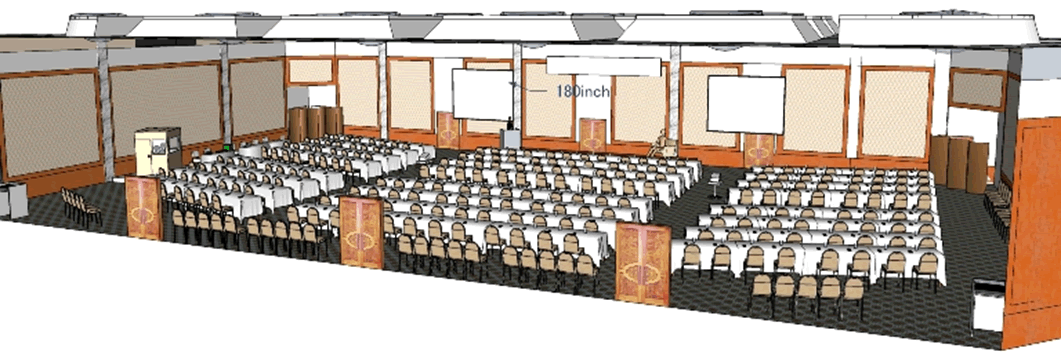 Layout plan for an international conference 